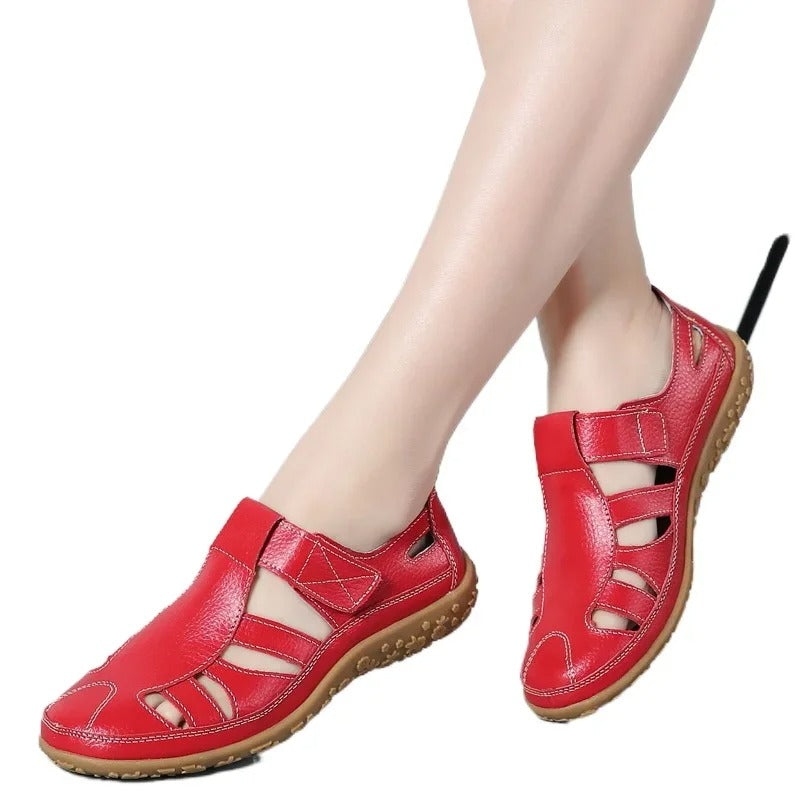 Buruijing Soft Leather Summer Sandals