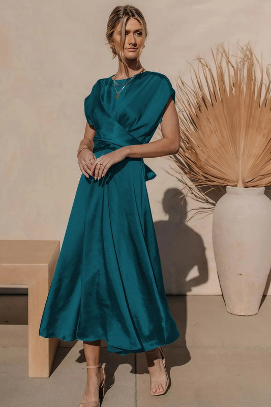 Lumi Satin Elegant Evening Dress