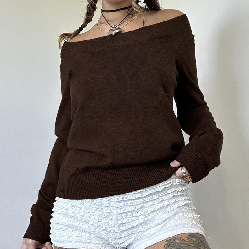 Women’s Wide Collar Two-way Sweater