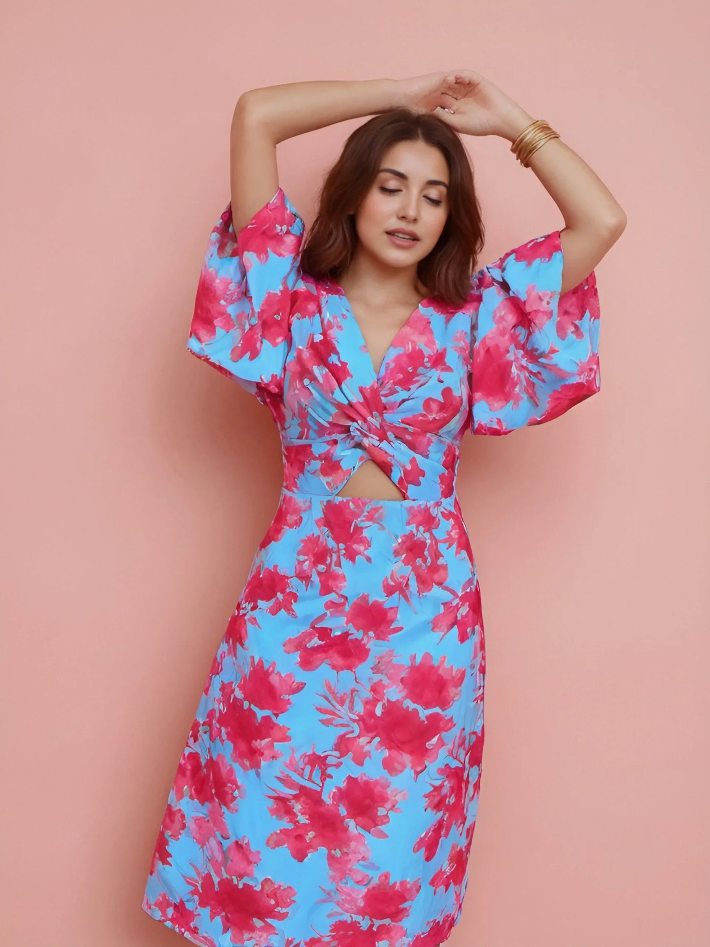 Sultry Elegance V-Neck Gown