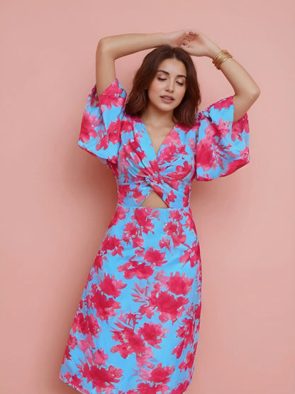 Sultry Elegance V-Neck Gown
