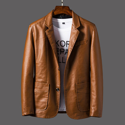 Men's Leather Jacket Coat