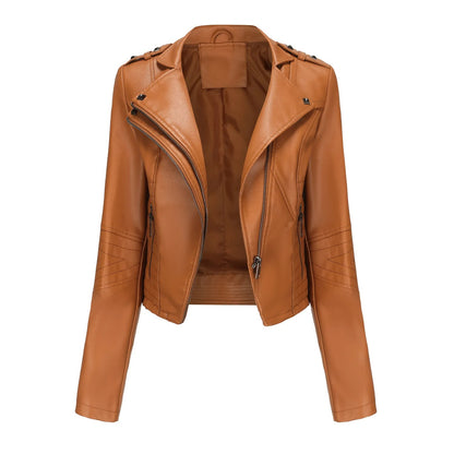 Vero Edge Slim Fit Leather Motorcycle Jacket