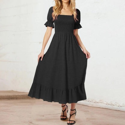 Summer Breeze Ruffle Maxi Dress