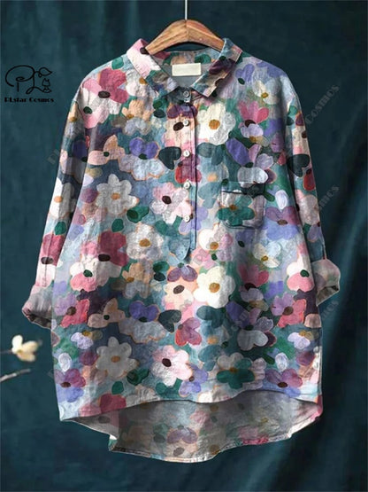 Floral Mirage Retro Tube Top