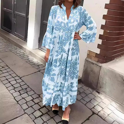 Floral V-Neck Maxi Dress