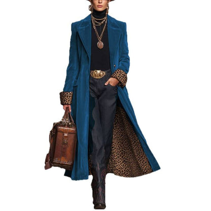 Women's Patchwork Lace Gold Coat Wear