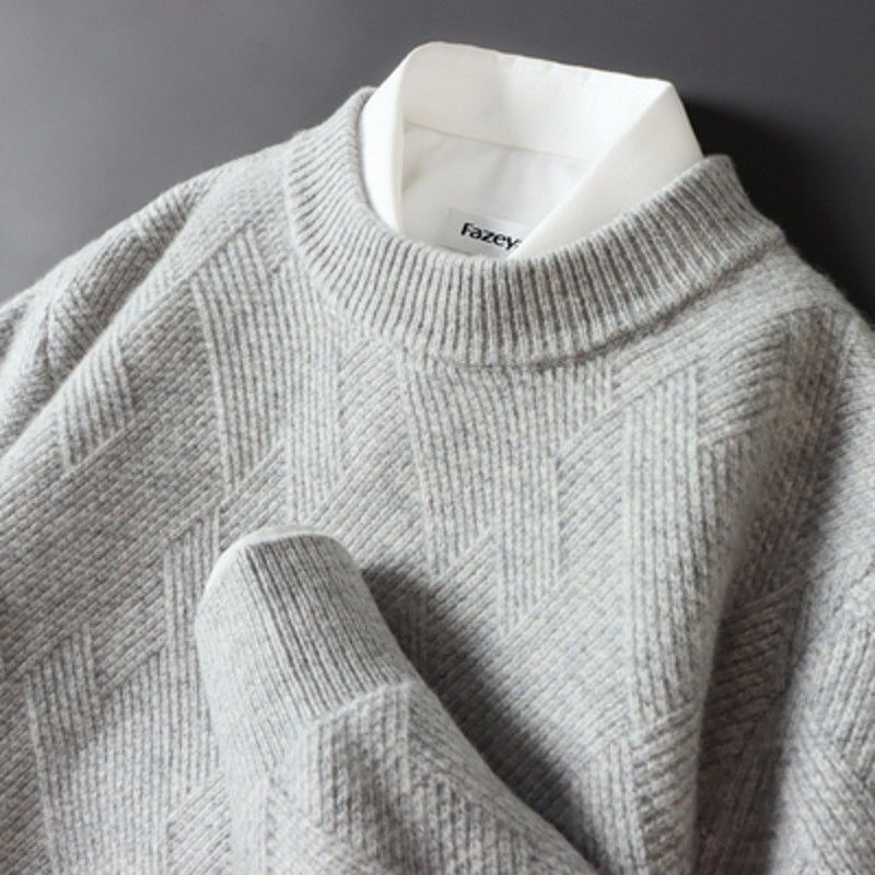 Men’s Fashion Loose Jacquard Shirt