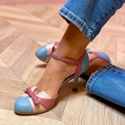 Velvet Suede Heeled Sandals