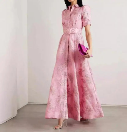 Elegant Embroidered Vintage Court Dress