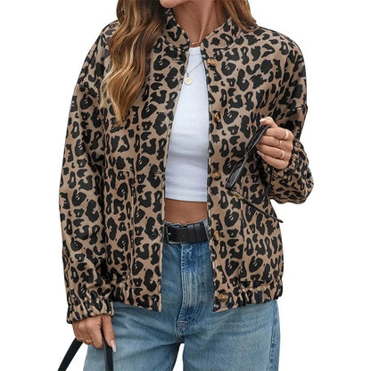 Leopard Print Retro Jacket