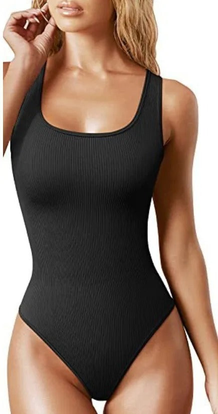 GlowFit U-Collar Slim Bodysuit