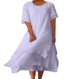 Double Layered Split Sleeve Dress