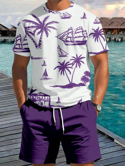 Boho Print Men's Summer Set