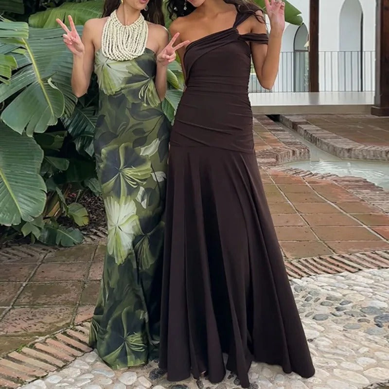 Talenza Vintage One-Shoulder Evening Dress