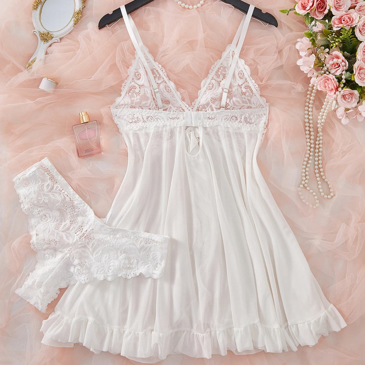 Sultry Lace Sleepwear Set