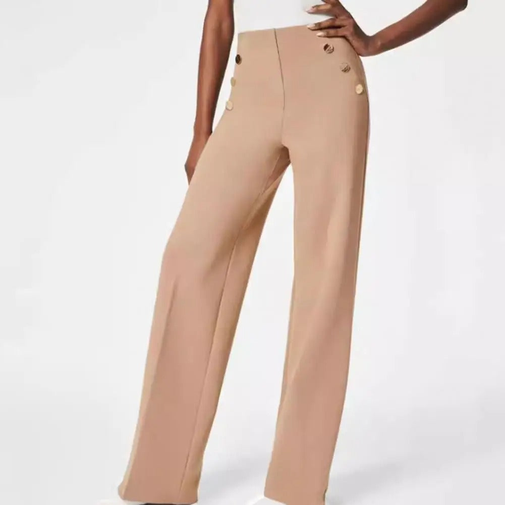 Sophisticated Slim Fit Wide Leg Pants