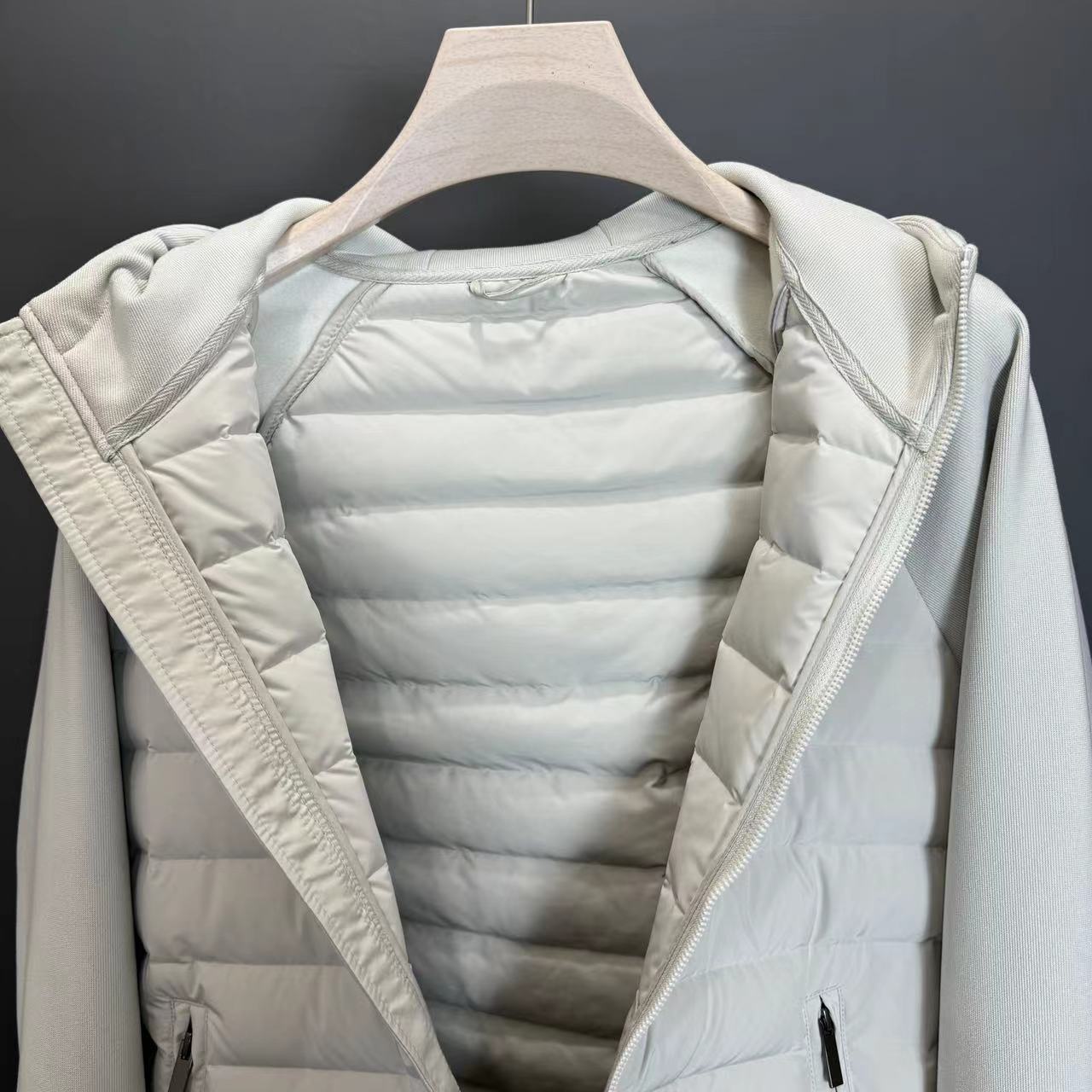 Men's Hooded Down Jacket Coat – Patchwork Casual