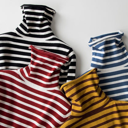 High neck sweater women''s new fall winter short shirt Rich Allure