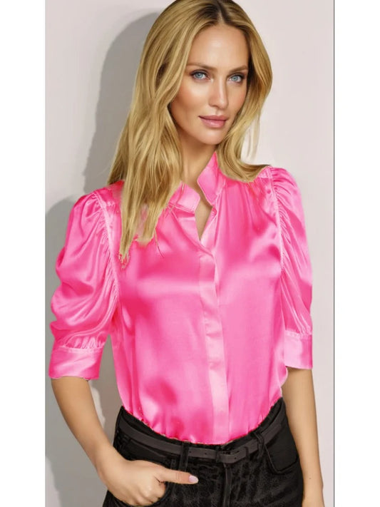 Satin Breeze Casual Blouse