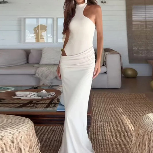 Scoop Neck Beach Maxi Dress