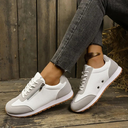 Comfort Lace Up Flat Women's Sneakers