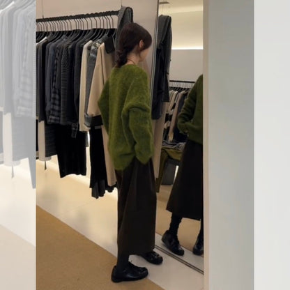 Green High-end Sweater Women