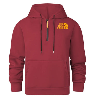Men's Semi Zipper Casual Hoodie
