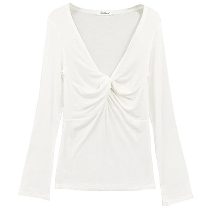Vibe Slim V-Neck Crop Top