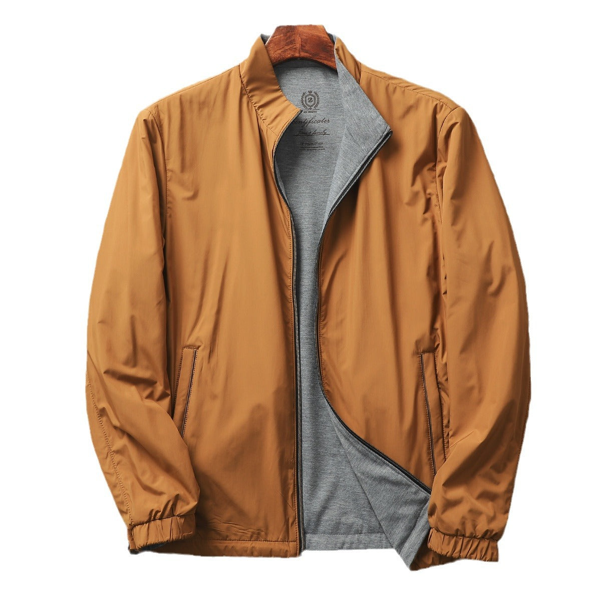 Men's Casual Stand Collar Simple Jacket