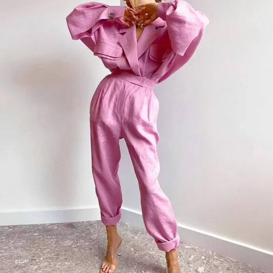 Air Layer Luxe Oversized Linen Blazer Coat