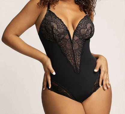 SculptLace V-Neck Bodysuit