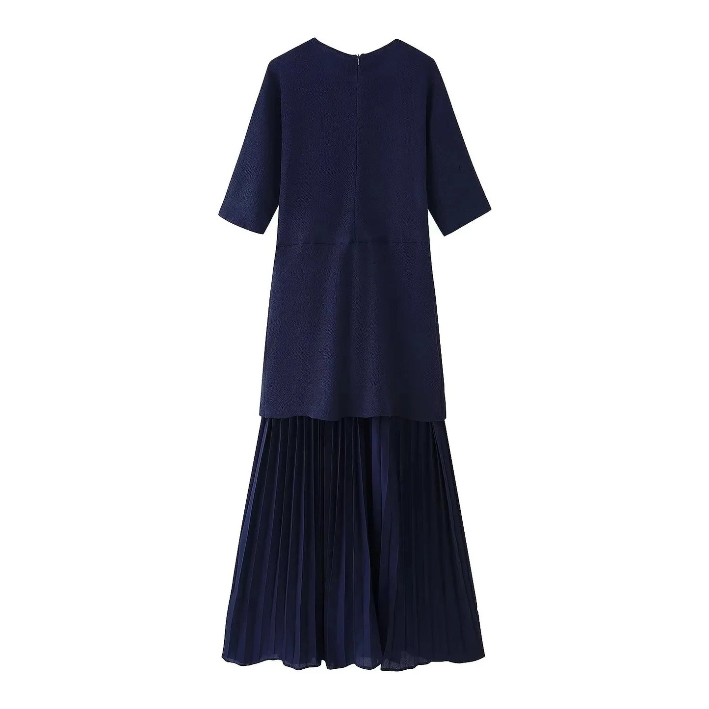 Elegant Pleated Tulle Patchwork Dress