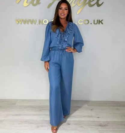 Lotus Bloom Women's Denim Set