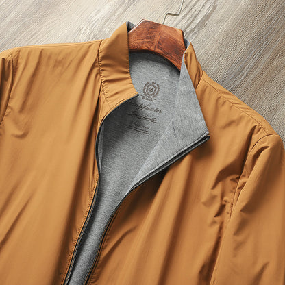 Men's Casual Stand Collar Simple Jacket