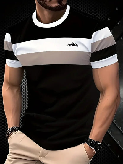 Men's Classic Striped Oversized Summer T-Shirt