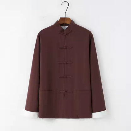 Elegant Hanfu Lay Buddhist Winter Shirt Coat