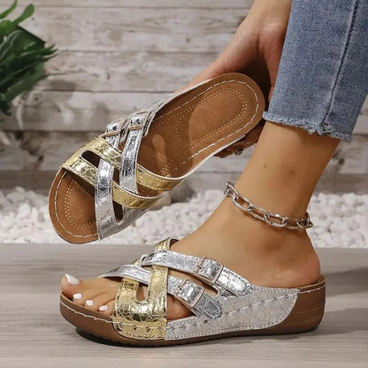Vintage Wedge Sandals
