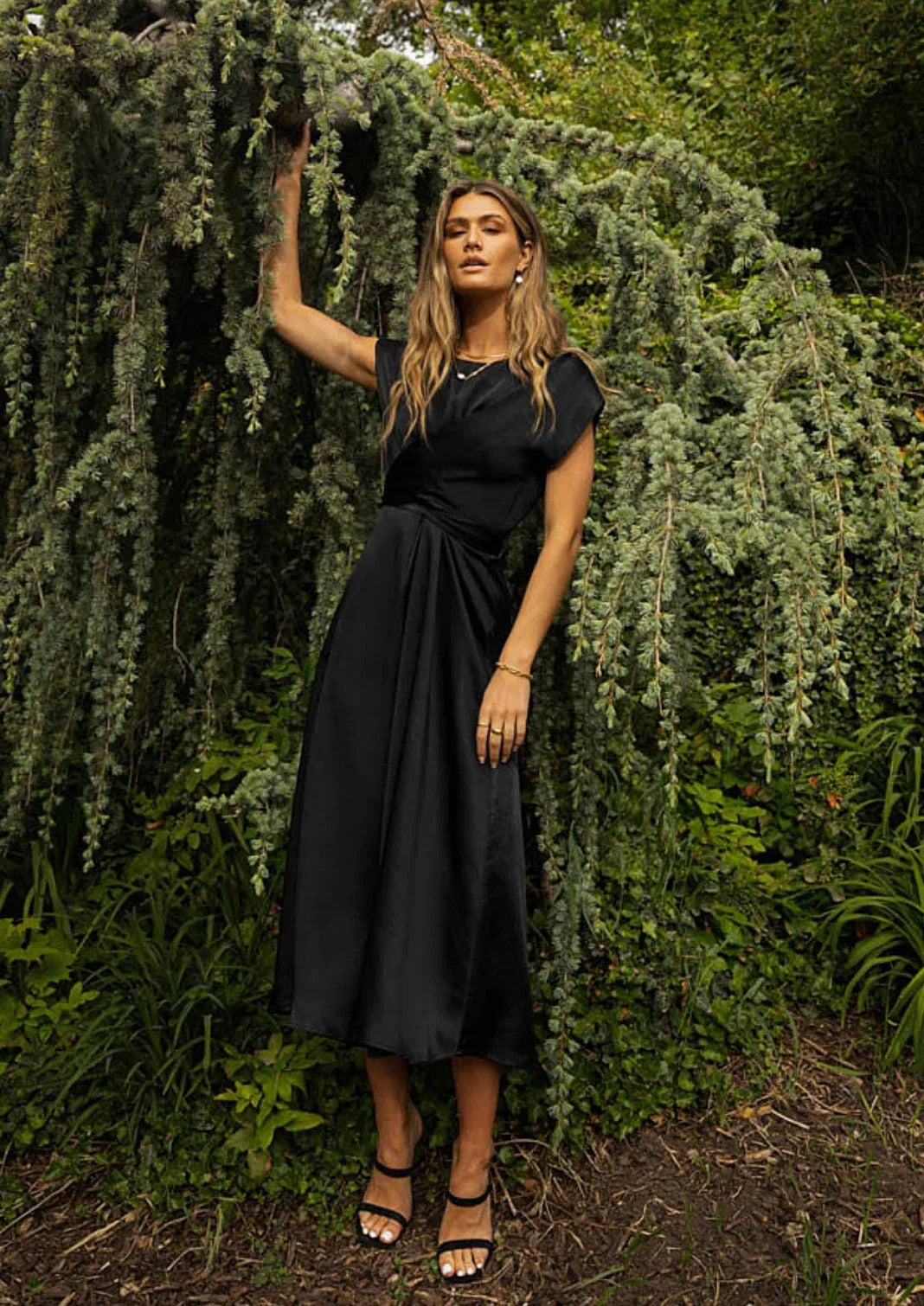 Lumi Satin Elegant Evening Dress