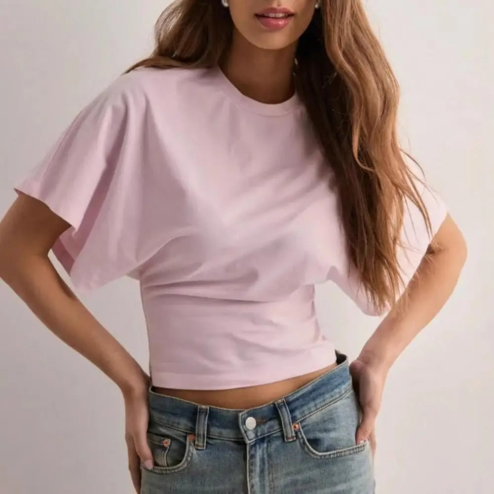 Breathable Solid Color Summer Tee