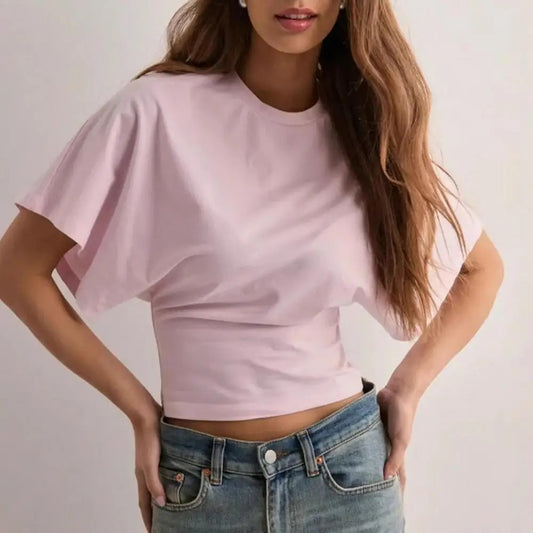 Breathable Solid Color Summer Tee