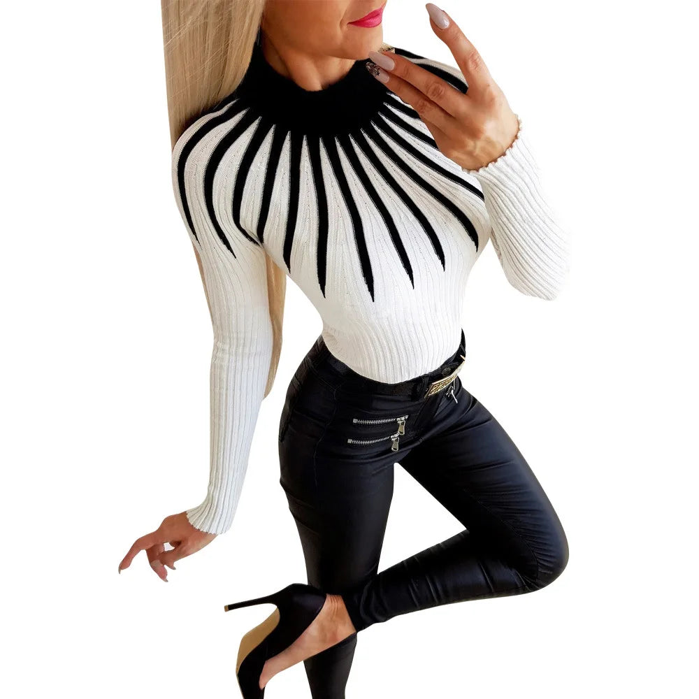 Monochrome Muse Knit Turtleneck