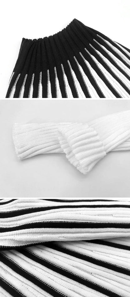 Monochrome Muse Knit Turtleneck