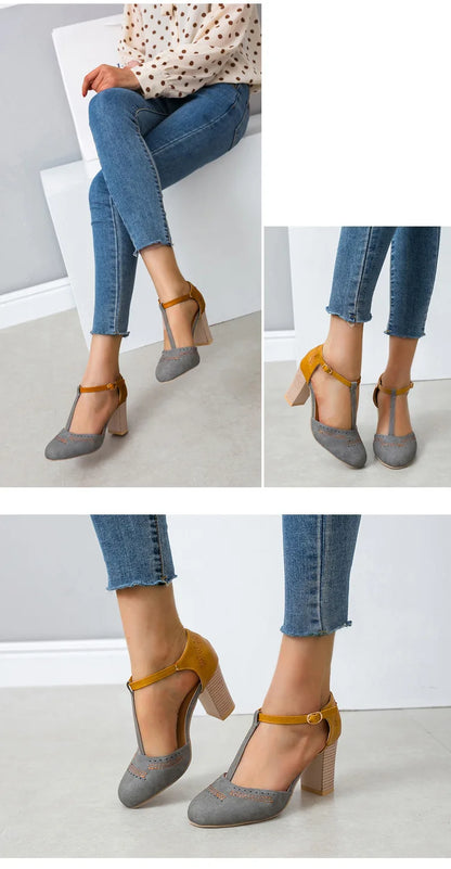 Luxury T-Tied Platform Wedding Pumps