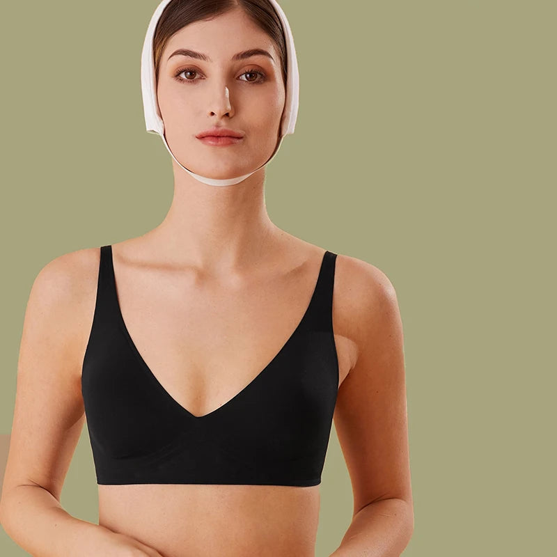 Seamless Wireless Latex Bralette