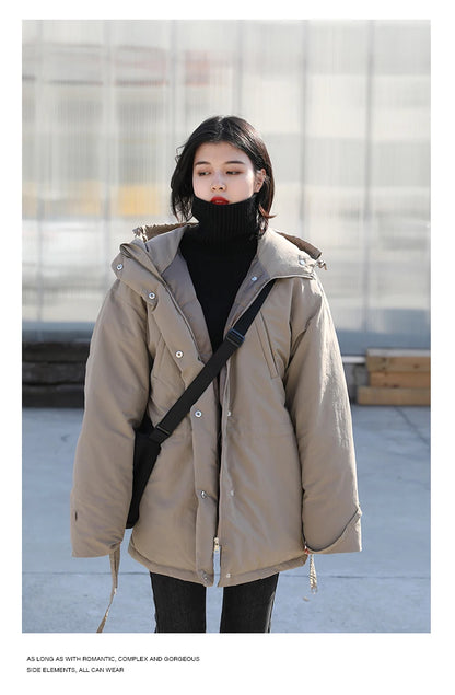 Women's Loose-Fit Turtleneck Knit Sweater