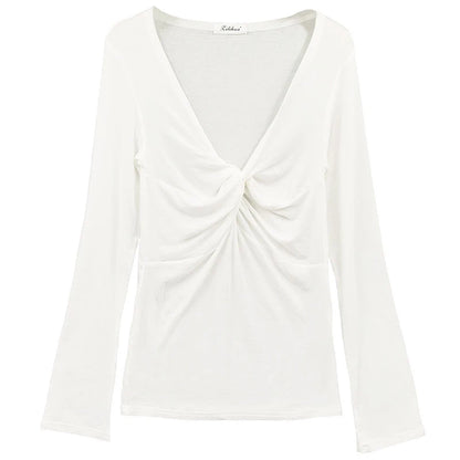 Vibe Slim V-Neck Crop Top