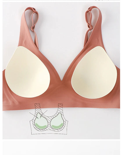 Seamless Wireless Latex Bralette