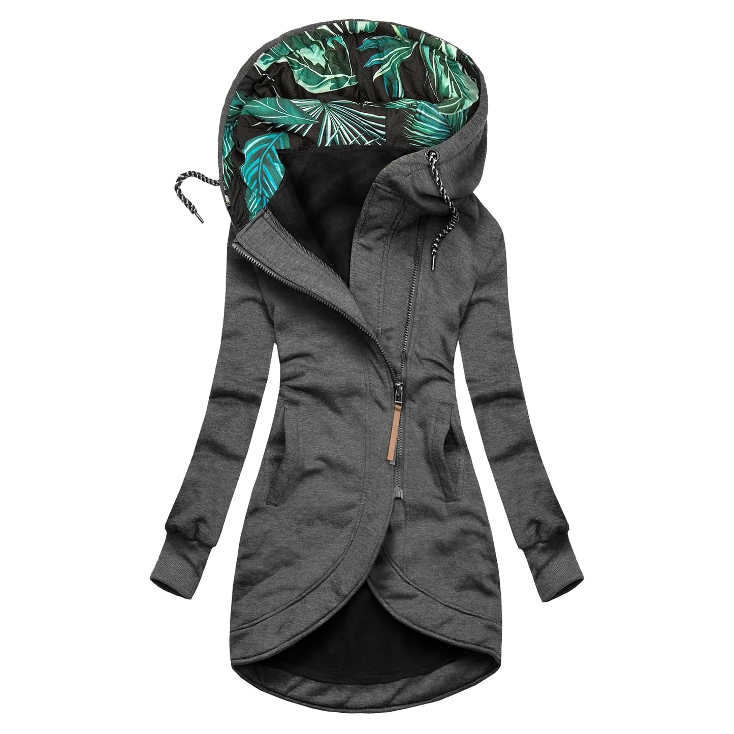 Snow Thread Slim Hooded Trench Coat