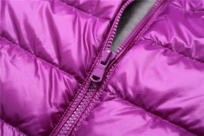 Women's Lightweight Hooded Duck Down Puffer Jacket